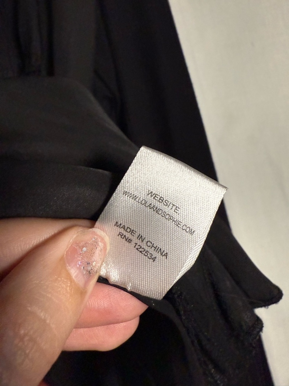 Lola & Sophie Black Satin Lightweight Utility Zip Up Jacket Size Large - Picture 7 of 7